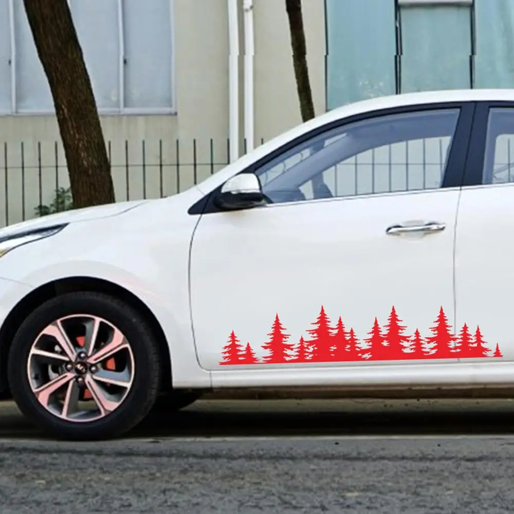 

Pine Tree Forest Custom Vinyl Decal window Graphic Sticker Mountains Coast
