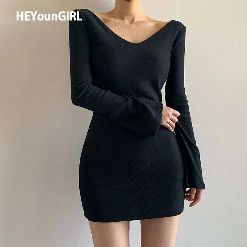 HEYounGIRL в винтажном стиле Цвет Черный Элегантное платье для женщин с длинным