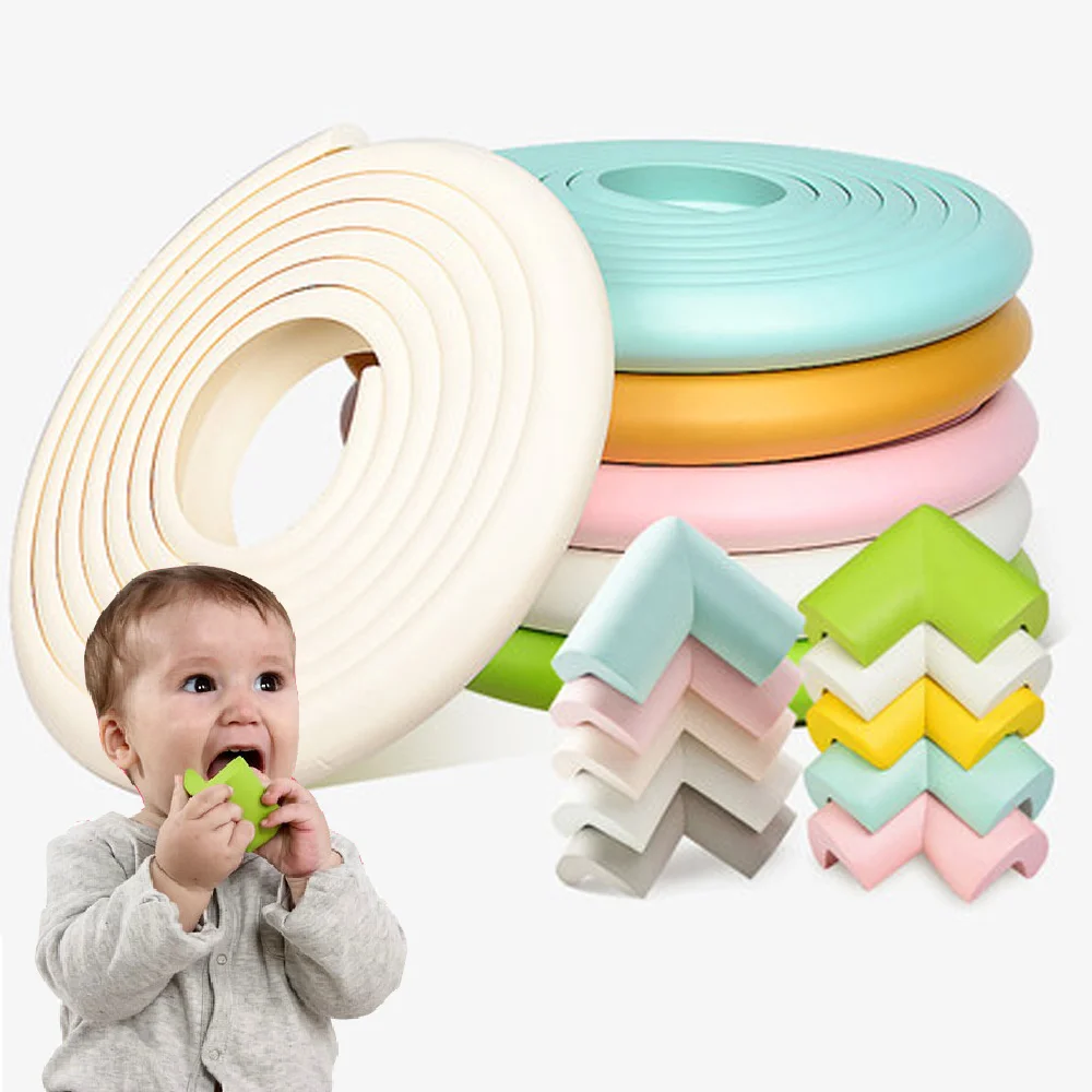 

5M+8Pcs Baby Safety Corner Protector Children Protection Furniture Corners Angle Protection Child Safety Table Protector Tape