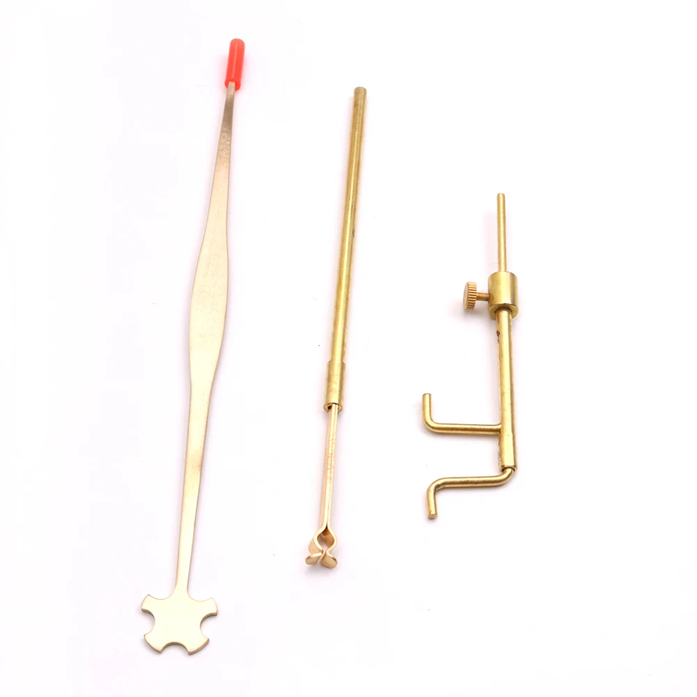 

Violin/Cello Luthier Tools Sound Post Gauge Measurer Retriever Clip Set Violin-making Parts Musical Instrument Accessories