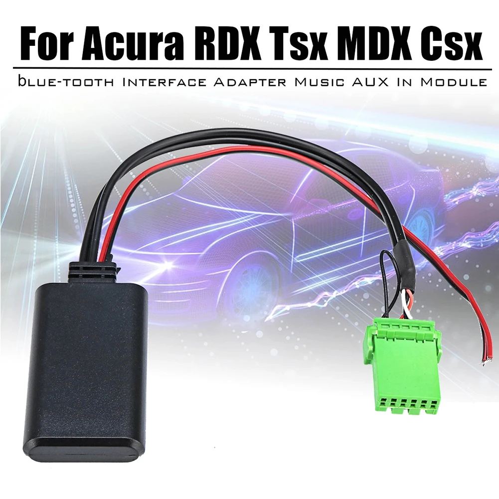 AUX в модуле Bluetooth 5,0 музыка 6 Pin стерео с кабелем высокоскоростная автомобильная аудио Профессиональная передача данных для Acura