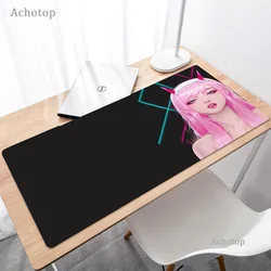 Almofada para mouse, de alta qualidade, zero two fondant in the mãe, kawaii, mouse pad, pc gamer, grande, teclados, tapete de mesa