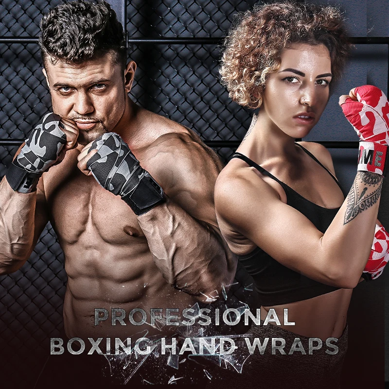 

INNSTAR 2 Rolls Professional Boxing Hand Wraps Gloves 3m/5m Elastic MMA Handwraps Bandage for Kickboxing Muay Thai Training