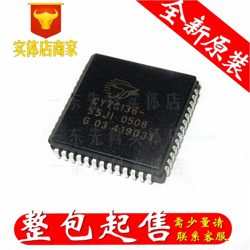 5 шт./лот CY7C136-55JI PLCC-52/
