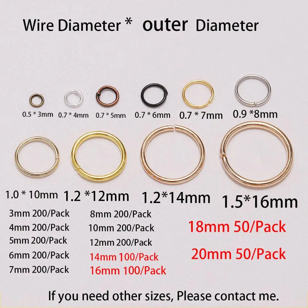 800 Pack Metal 8mm Split Rings Jewelry Making Supplies Jump Rings 