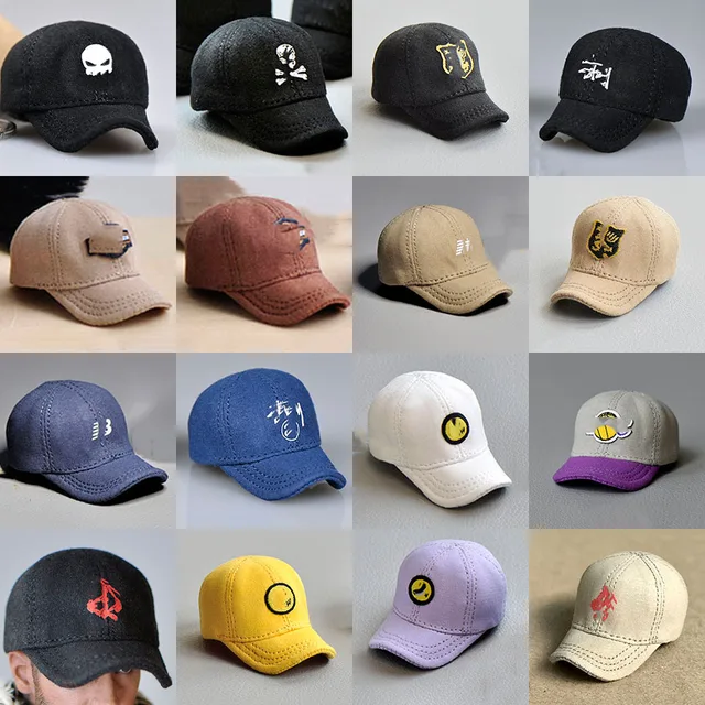 1/6 Scale Figure Accessory Male Female Hat Hiphop Baseball Cap Military Seals Curved Eaves Model for 12 Inch Action Figure Body 1