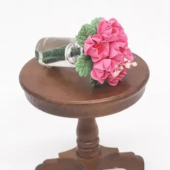 

Mini Bonsai Plant In Flower Vase 1:12 Doll House Miniature Garden Ornament Decoration Model Children's Play Toys