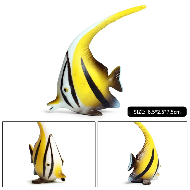thumbnail image 1 of Oenux - Figuras de acción de PVC emulativas de animales marinos, medusas, tiburones y tortugas, juguetes educativos para fiestas de Navidad, 1 of 5