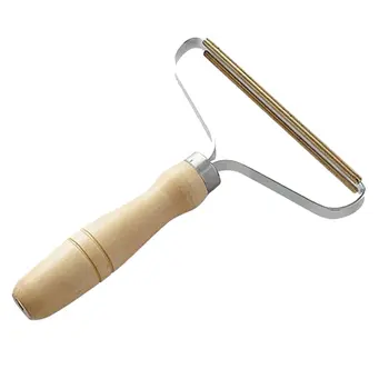 

Wooden Cashmere Sweater Fabric Clothes Lint Remover Trimmer Shaver Manual Portable Pilling Machine