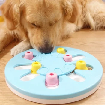 

Funny Biting Dog Interactive Toy Dog Game Disc Board Pet Toy Training Puzzle Dog Toy Slow Food Bowl Leaking Food Reward