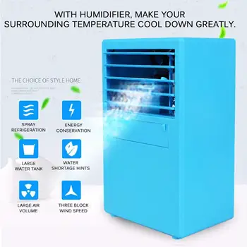 

Best Portable Mini Air Conditioner USB Multifunction Conditioning Humidifier Purifier Cooling Bladeless Fan dropshipping
