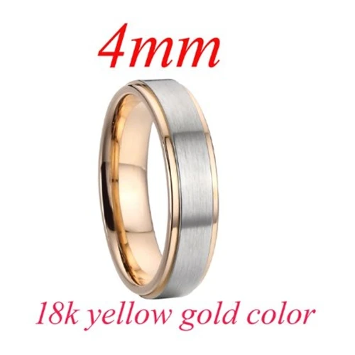 Love Alliance, Классические свадебные кольца, набор для пар, мужчин и женщин, подарок, титановые Ювелирные изделия из нержавеющей стали - Цвет основного камня: 4mm PV1818