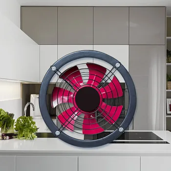 

Kitchen Bathroom Strong power exhaust Fan Wall Mounted Ventilation fan Air Ventilator Metal вытяжка для кухни EF17