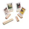 Wood Card Holder Wood Block Wedding Party Card Holder Stand Office Desk Menu Photo Clips ► Photo 2/5