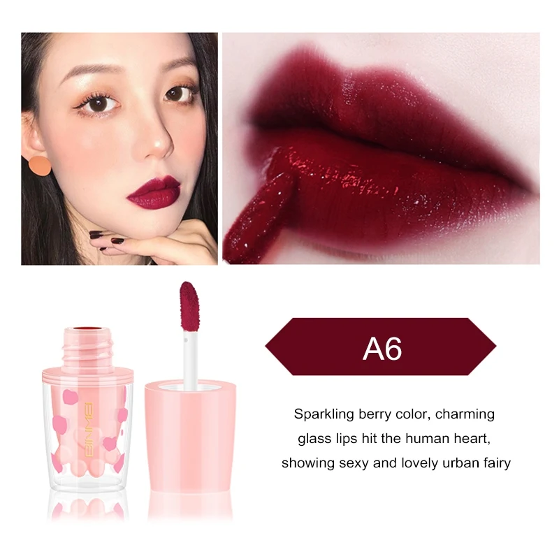 

6 Colors Mirror Lip Glaze Waterproof Lip Gloss Moisturizing Long Lasting Liquid Lipstick Red Lip Tint Nude Lips Makeup Cosmetics