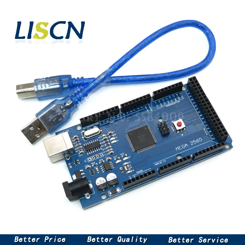 Плата USB MEGA 2560 R3 ATmega2560 AVR + кабель для MEGA2560 10 шт. | Обустройство дома