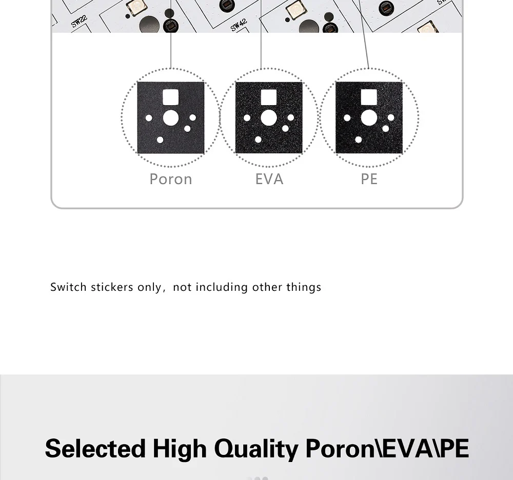 KPrepublic PCB Switch Pad Pads Adesivos Espuma