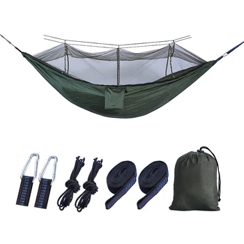 

Wholesale Outdoor 210T Nylon Camping Hammock Removable Mosquito Net Hammock for Camping Travel Sleeping G66