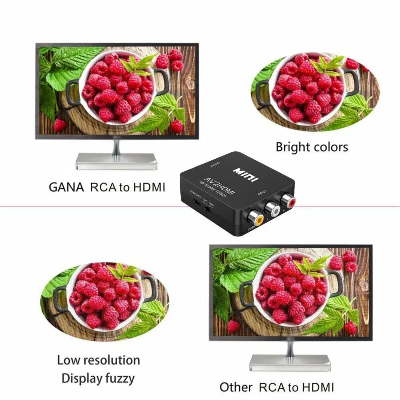 Мини AV/RCA/CVBS на hdmi-контроллер 1080P конвертер AV2HDMI видео адаптер для HD ТВ PS3 PS4 PC DVD Xbox Projecto