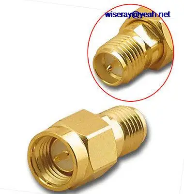 

DHL/EMS 100PCS Wholesale Gold-plated copper RP-SMA Jack TO SMA Plug RF coaxial adapters-A7