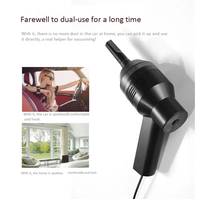 

Wireless Air Duster USB Mini Vacuum Cleaner Mini Cleaner Keyboard Brush Tools