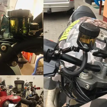 

Direct Push Oil Pump Black Transparent Oil Pot Brake Pump Modified Split Oil Pot Large Oil Cup Round Oil Motorcycle Accessories