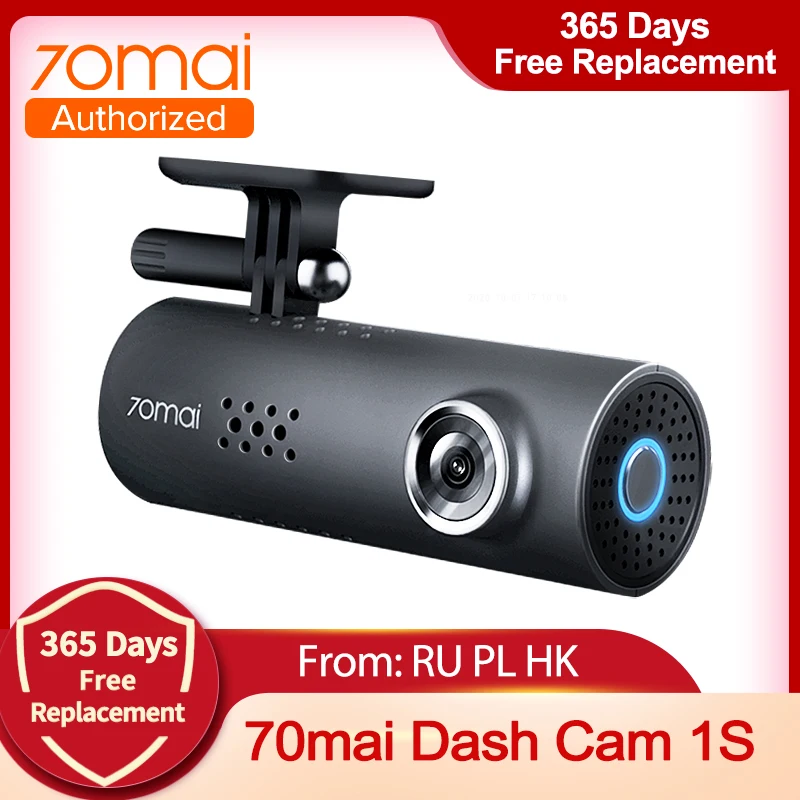 70mai Dash Cam 1S Видеорегистраторы для автомобилей Камера Wi Fi 1080P HD Ночное видение g
