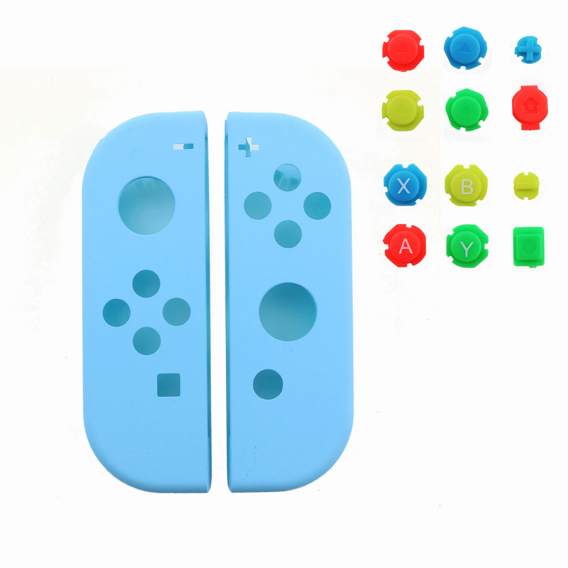 CC YuXi Пластиковый корпус для Kind переключатель NS JoyCon контроллер DIY замена корпуса Корпус правый левый чехол и кнопки ABXY D-Pad - Цвет: CC