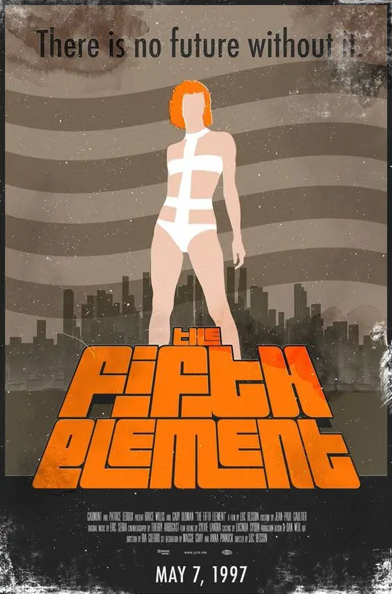 Leeloo Fifth Element Sci fi постер для фильмов Классический ретро винтажный крафт холст DIY