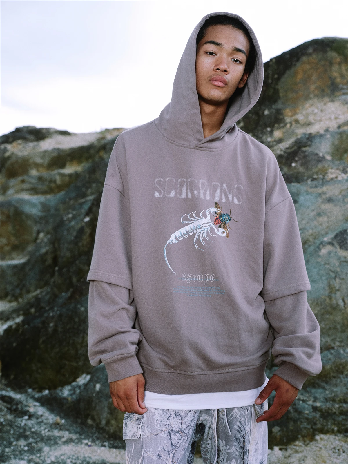 CoooColl модные хлопковые свободные хип-хоп 19FW конкурент серый черный повседневные новые с капюшоном зимние хип-хоп мужские худи топы толстовки женские
