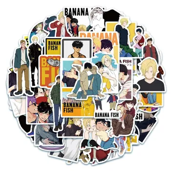 

50pcs Anime Sticker BANANA FISH Stickers for Car Laptop Suitcase Skateboard Backpack Water Bottle Pad Bicycle Waterproof Sticker