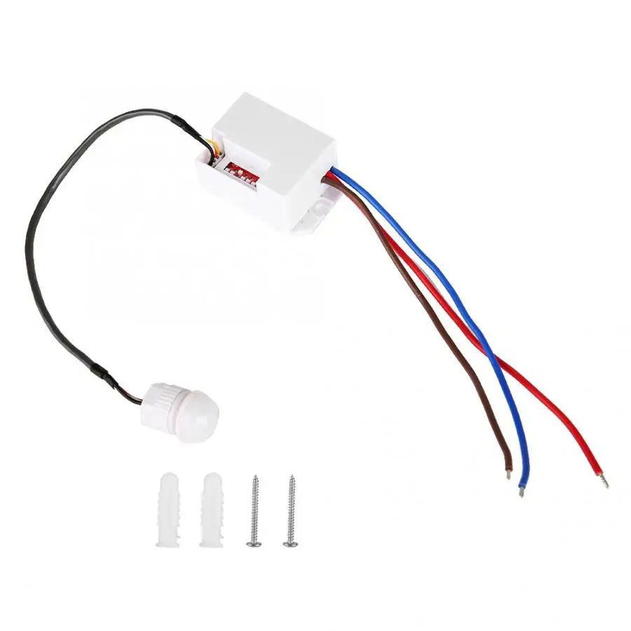 110-240V Mini Adjustable High Sensitivity Time Delay PIR Infared Motion Sensor Switch Hot Sale | Безопасность и защита