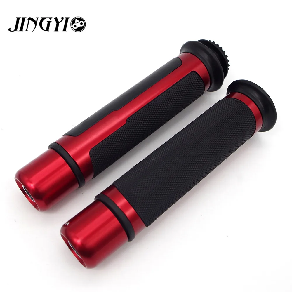 7/" 22 мм мотоцикл рукоятка ручки Ручка для Honda серебряное крыло spacy 110 st1100 st1300 КОНЬ 400 600 vlx400 супер cub 110 - Цвет: Red