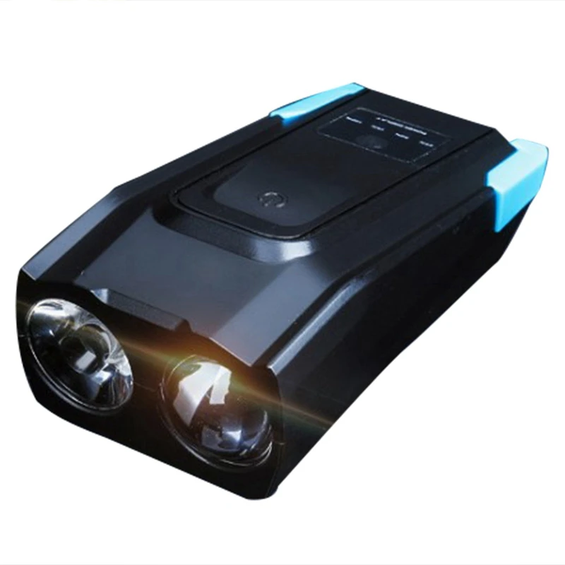 Built-In 2000Mah Bicycle Light Sensor Smart Flashlight For Bicycle Accessories,Usb Charging Bicycle Bulb With Speaker