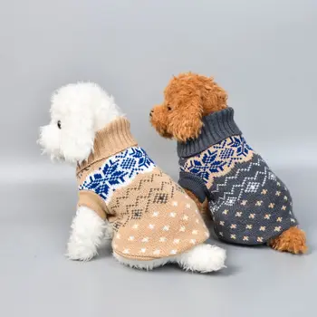 

Winter Dog Knitted Sweater Clothes Pet Dogs Cat Knitwear Christmas Puppy Warm Coat Chihuahua Clothing For Small Medium Large Dog