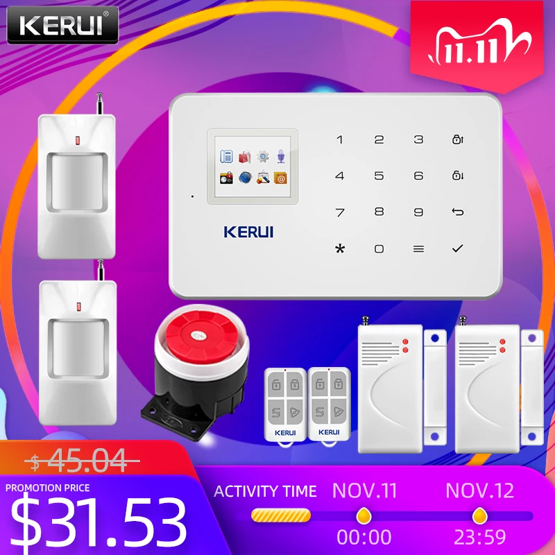 Беспроводная GSM сигнализация KERUI G18 домашняя охранная система с дистанционным