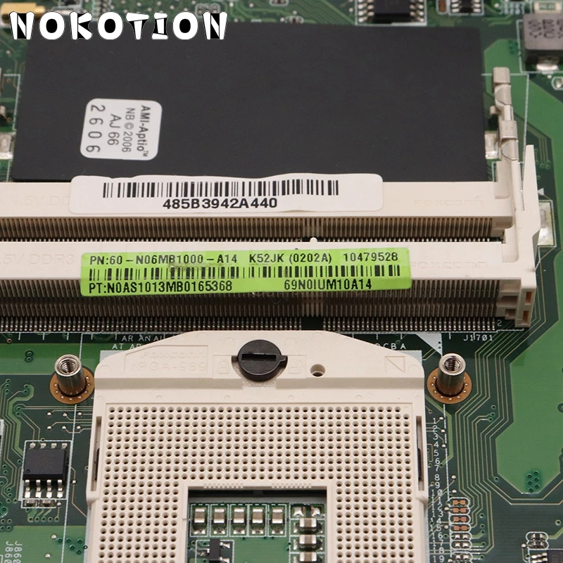 NOKOTION K52JR MAIN BOARD REV For Asus A52J X52J K52J K52JR