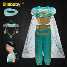 Костюм жасмин для девочек; платье принцессы; детская одежда; детские маскарадные костюмы; традиционная одежда для девочек в арабском стиле