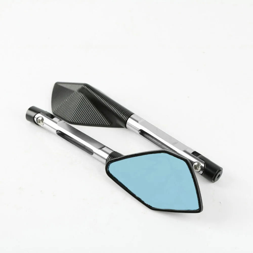 Silver CNC алюминиевое мотоциклетное зеркало Moto Accessoire Bar End боковые зеркала заднего вида для HONDA VFR750/800 CBR1100XX BLACKBIRD - Цвет: Silver