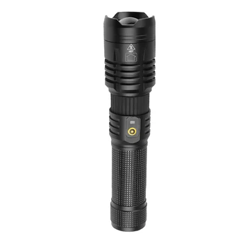 

XHP 70 LED Flashlight 5 Modes USB Rechargeable Telescopic Zoom Torch Lamp