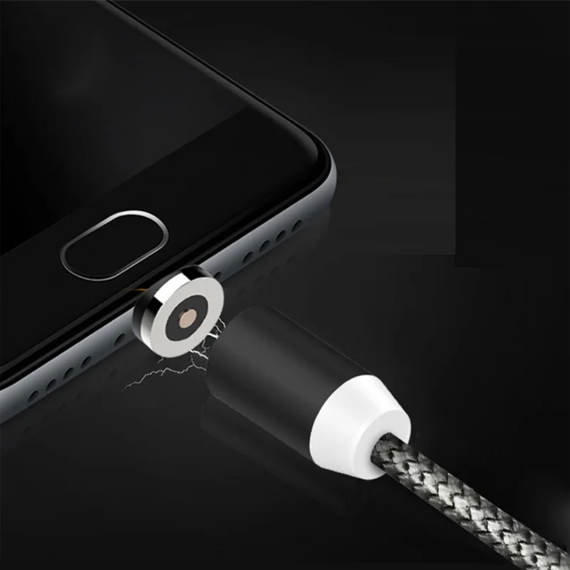 Нейлоновый Магнитный Micro type C USB кабель для быстрой зарядки Магнитный USB кабель для iPhone huawei honor 9X20 Nova 3 3i 4 5 5i Pro OPPO