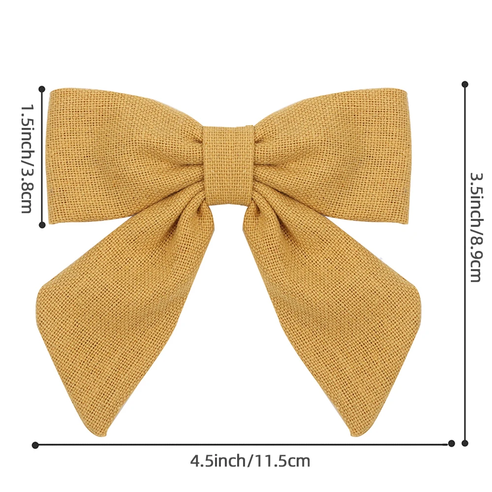 2021 New Solid Cotton Hiar Bows With Clip For Baby Girls Hair Clips Barrettes Hairpins Hair Accessories Kid Handmade заколки