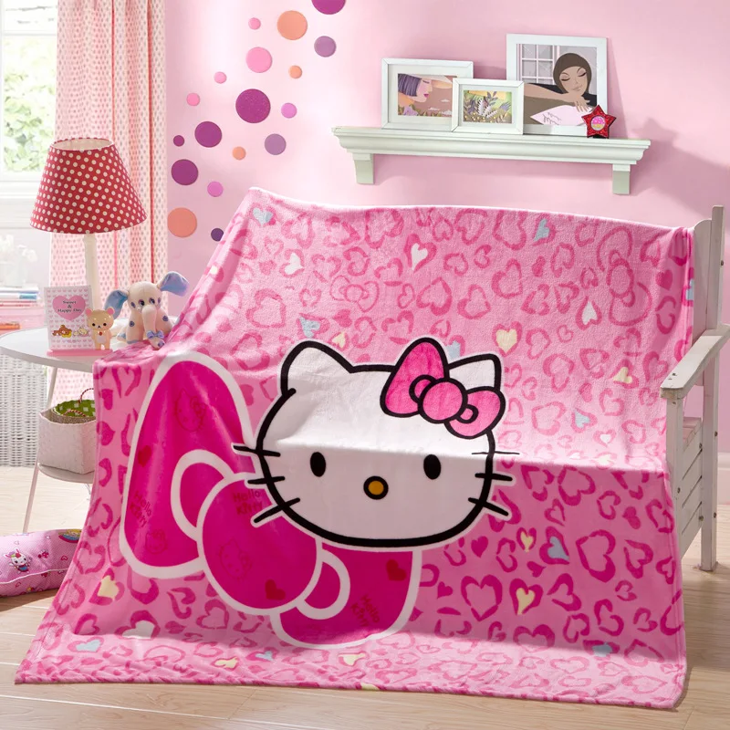 Большое мультипликационное одеяло, мультифункциональное двойное одеяло «хеллокитти» розового цвета, покрывало для девочек, детское одеяло на кровать, диван, 200x230 см - Цвет: 13