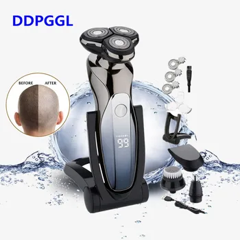 

4D Electric Shaver Rechargeable Electric Razor Shaving Machine Cleaning Beard Razor for Men Wet and Dry Waterproof Washable