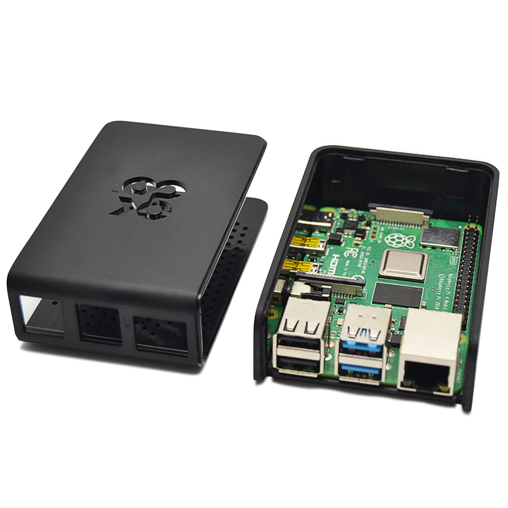 Raspberry Pi 4 модель B-4GB ram стартовый комплект+ подлинный Pi 4 ABS скользящий чехол+ тип-c 5 В/3 А линия питания+ ЕС зарядное устройство+ радиатор