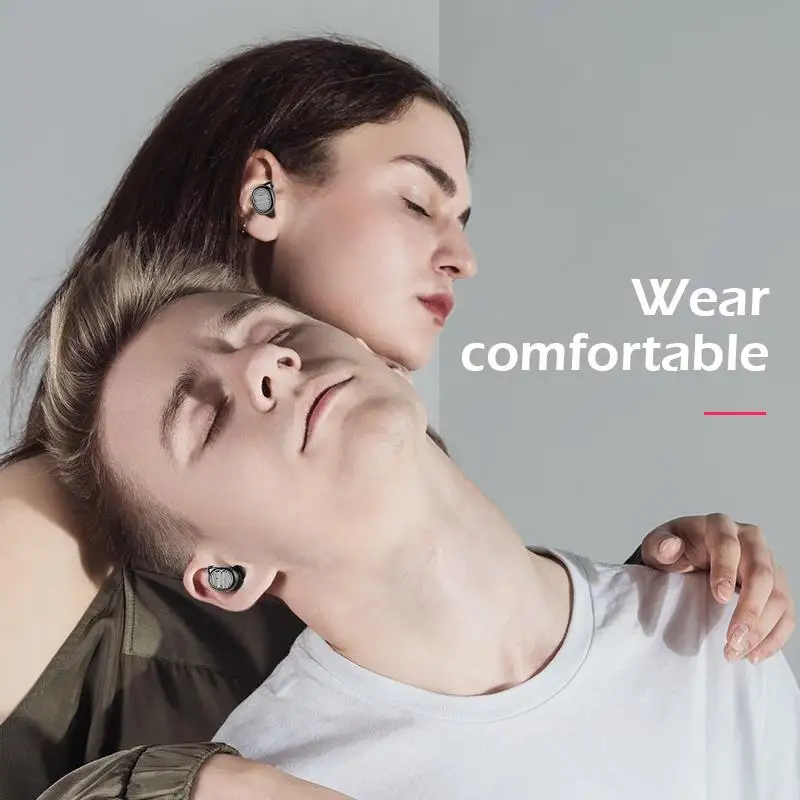 Bluetooth наушники True беспроводные наушники TWS 5,0 спортивные наушники стерео бас гарнитура с шумоподавлением для телефонов