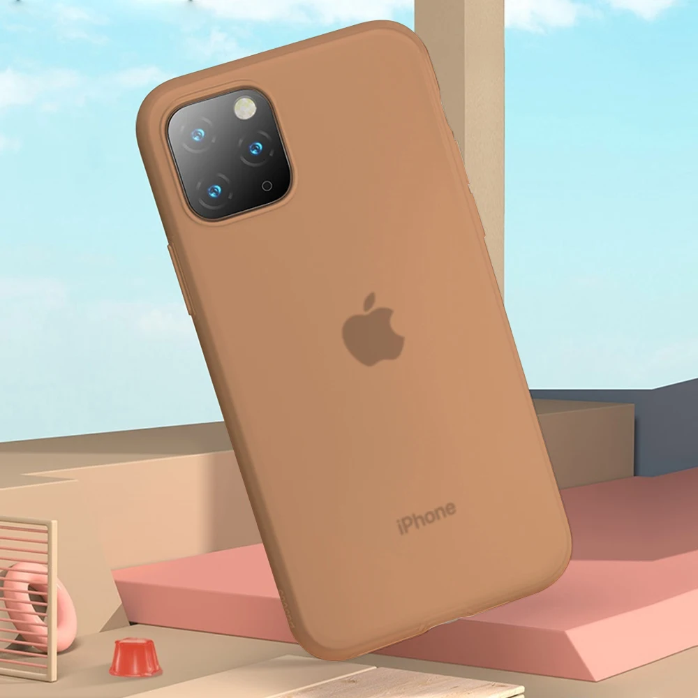 Arvin чехол для iPhone 11 Pro Max, мягкий жидкий силиконовый чехол для детей, приятный на ощупь чехол для iPhone 11 Pro - Цвет: brown