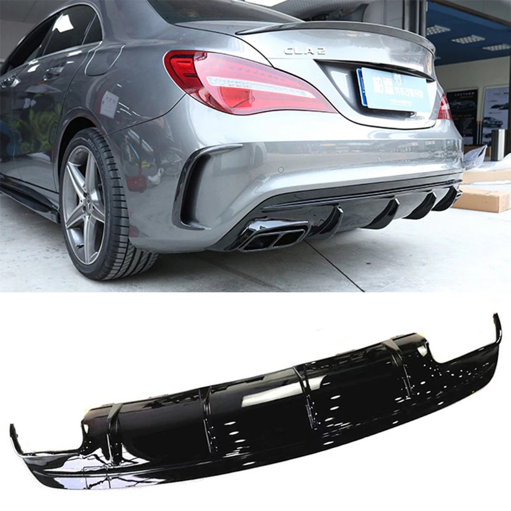 Диффузор заднего бампера из углеродного волокна для Mercedes Benz C117 W117 CLA200 CLA260 CLA45 Facelift