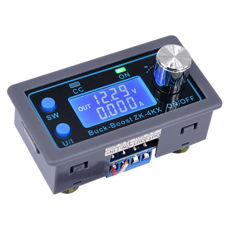 ZK-4KX CNC DC Buck Boost конвертер CC CV 0 5-30 в 4A модуль питания Регулируемый источник для