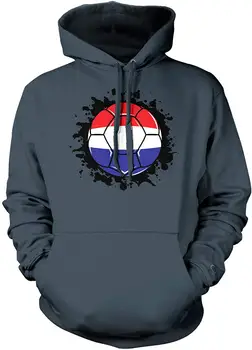 

TSDFC Men's Netherlands Flag Soccer Ball, Dutch Hooded Sweatshirt unisex men women hoodie